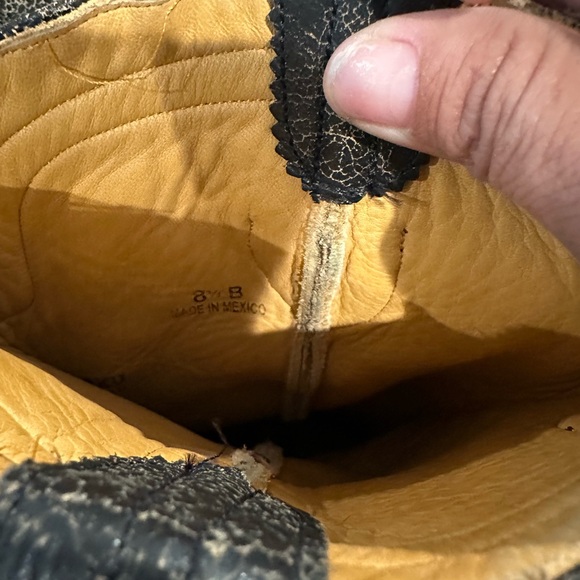 Distressed Black OLD GRINGO  Star Women's Western Boots Size 8.5 B - Picture 6 of 7